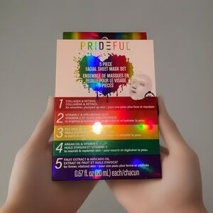 Prideful 5 Piece Variety Facial Sheet Mask Set 20 ML Each *See Photos For Types*